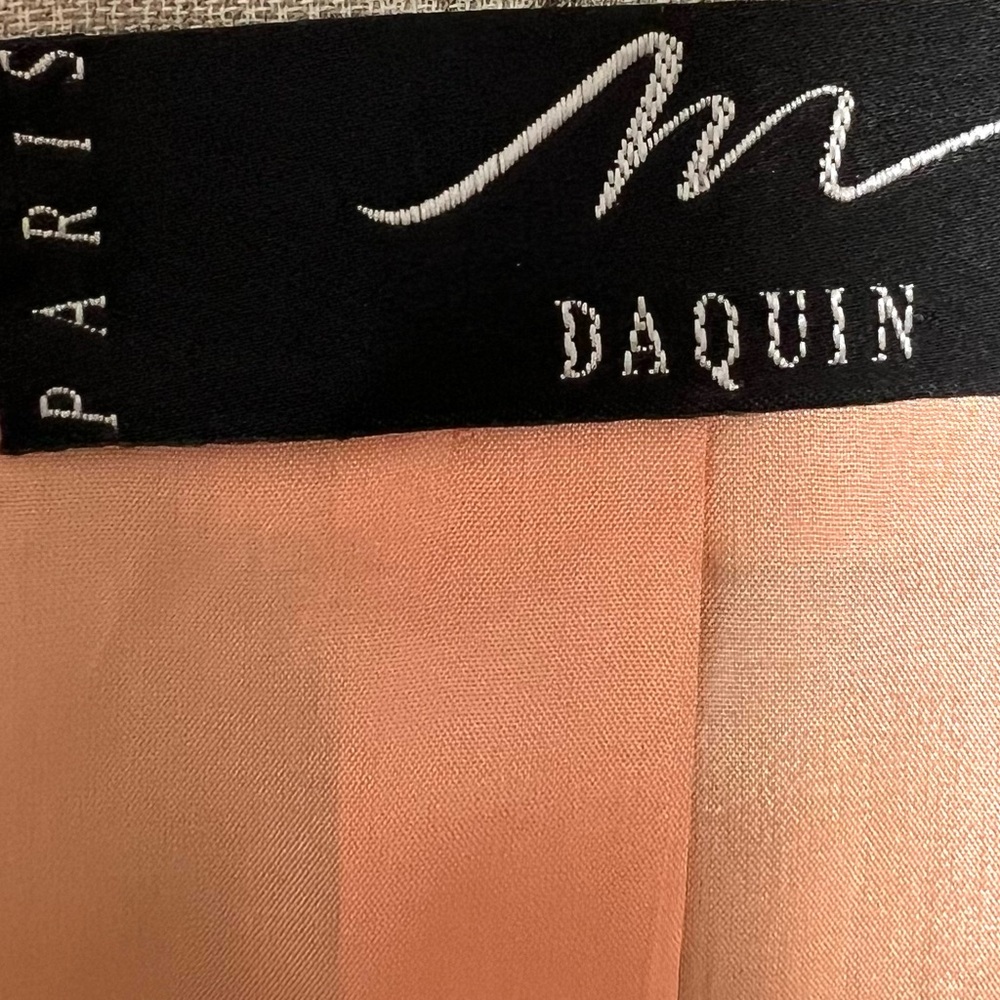 Vintage M Dequin PARIS Striped Double Breasted Blazer Old Money Quiet Luxury 90’ - Picture 11 of 17